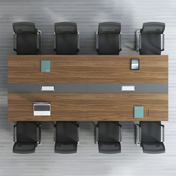 2.4-meter Office Boardroom Table with sleek design and ample space for meetings.