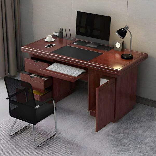 120cm Office Executive Desk with sleek design, spacious surface, and built-in storage for a clean, organized workspace.