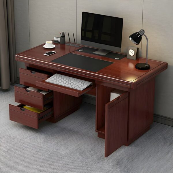 120cm Office Executive Desk with sleek design, spacious surface, and built-in storage for a clean, organized workspace.