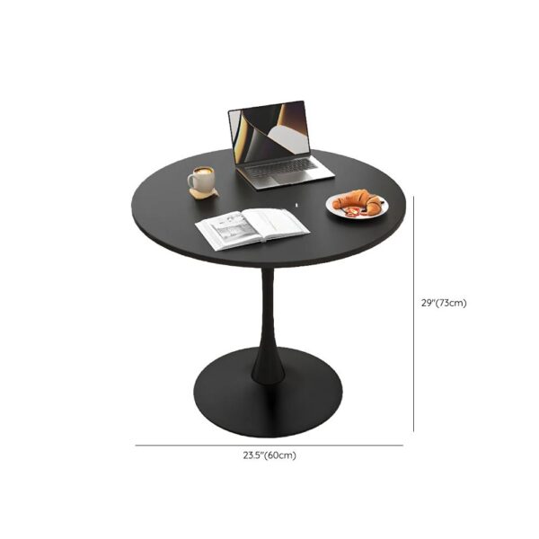 Office Round Dining Table with scratch-resistant surface, designed for modern offices, providing a durable and stylish space for meetings, meals, or casual discussions.