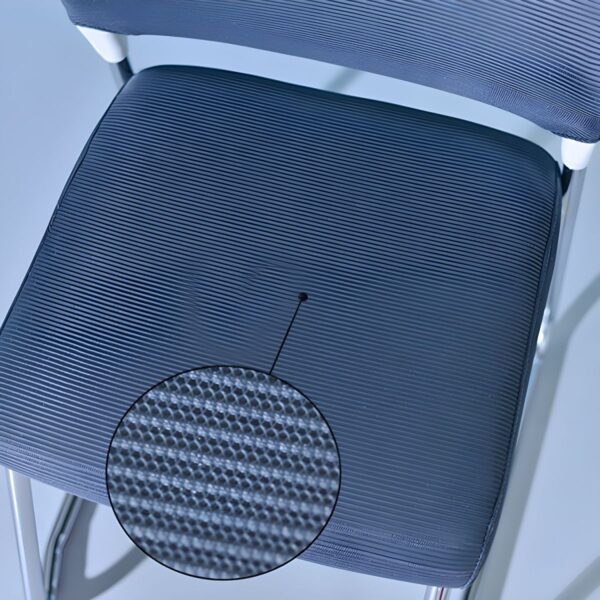 Office Ergonomic Mesh Chair with breathable mesh back, adjustable height, and tilt features, designed for comfort and support during long work hours.