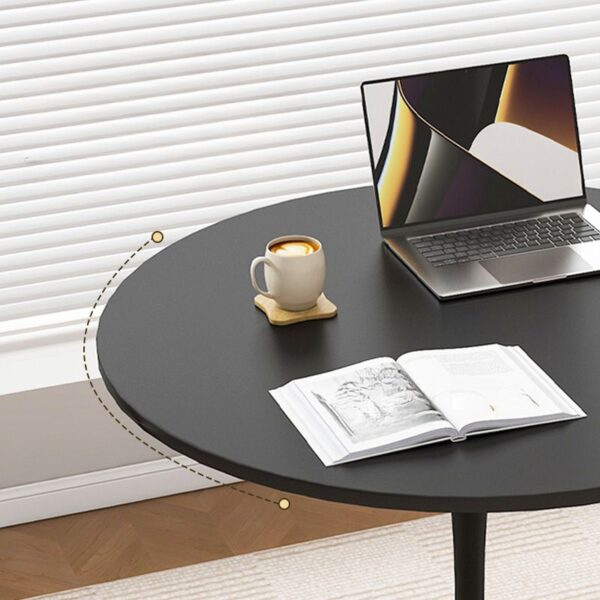 Office Round Dining Table with scratch-resistant surface, designed for modern offices, providing a durable and stylish space for meetings, meals, or casual discussions.