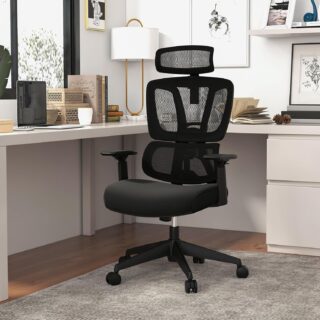 Office Swivel Orthopedic Task Chair with ergonomic backrest, adjustable height, and cushioned seat for comfort and support.