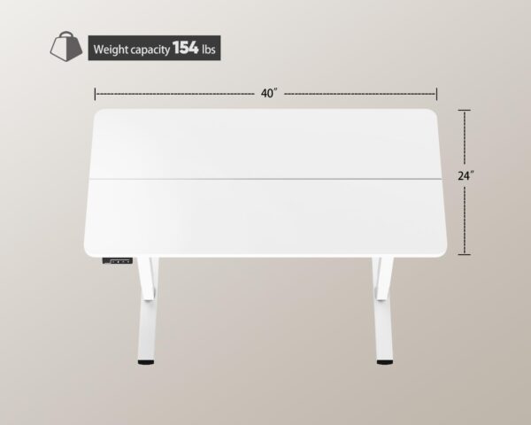 120cm Office Standing Desk with motorized height adjustment and memory presets for a flexible and ergonomic workspace.