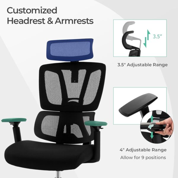 Office Swivel Orthopedic Task Chair with ergonomic backrest, adjustable height, and cushioned seat for comfort and support.