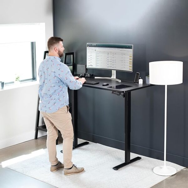 120cm Electric Adjustable Standing Desk with smooth height adjustments, offering ergonomic support for a healthier and more comfortable workspace.