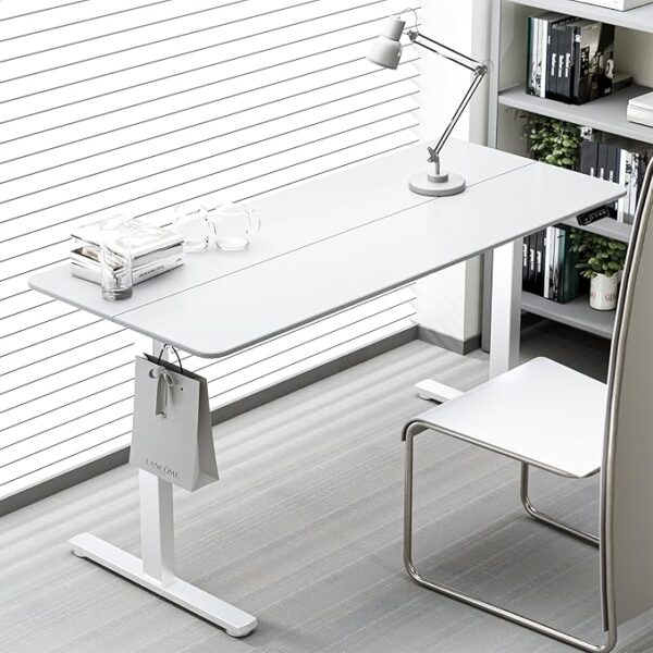 140cm Ergonomic Sit-Stand Computer Desk with height adjustment, promoting better posture and comfort in the workspace.