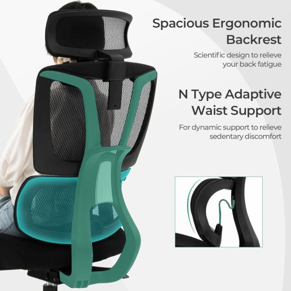 Office Swivel Orthopedic Task Chair with ergonomic backrest, adjustable height, and cushioned seat for comfort and support.