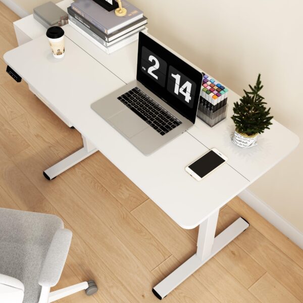 120cm Office Standing Desk with motorized height adjustment and memory presets for a flexible and ergonomic workspace.