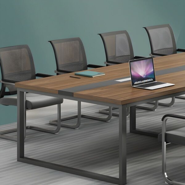 2.4-meter Office Boardroom Table with sleek design and ample space for meetings.