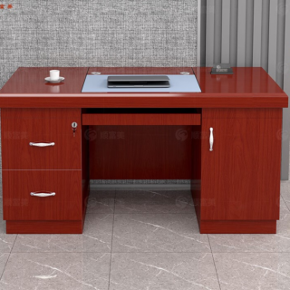 1.4 Meters Executive Boss Writing Desk with spacious surface, storage drawers, and elegant design, ideal for professional offices.