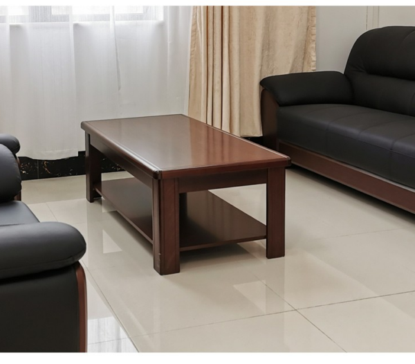 120cm Mahogany Corporate Coffee Office Table with a sleek design and spacious tabletop, perfect for executive offices and meeting rooms.