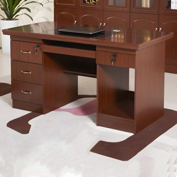 120cm Executive Wooden Office Desk with spacious surface, functional drawers, and elegant finish, perfect for professional and home offices.