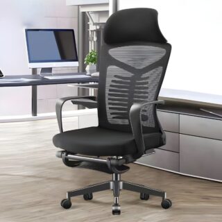 Swivel Mesh Modern Orthopedic Seat with ergonomic design, breathable mesh back, and lumbar support for comfort and posture.