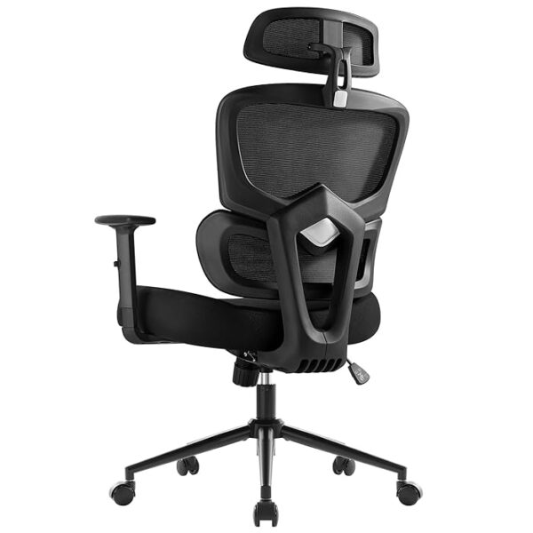 Orthopedic Mesh High Back Office Chair with adjustable features, dynamic lumbar support, and breathable mesh back for optimal comfort.