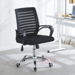 Ergonomic Mid Back Strong Mesh Chair with breathable mesh back and adjustable features for comfort and support.