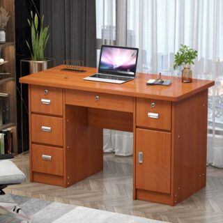 120cm Office Wooden Desk with a spacious work surface and modern design in a professional office setting.