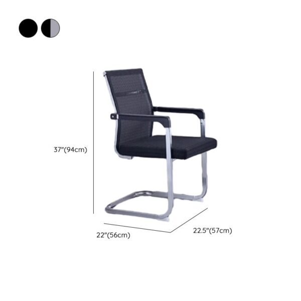 Office Conference Room Chair with ergonomic design, adjustable height, padded seat, and smooth-rolling casters for comfort and support during meetings.