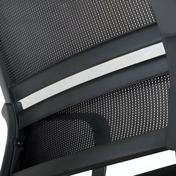 Office Mesh Ergonomic Chair with breathable mesh back, adjustable height, and ergonomic lumbar support in a modern office setting.