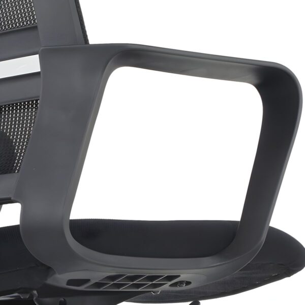 Office Mesh Ergonomic Chair with breathable mesh back, adjustable height, and ergonomic lumbar support in a modern office setting.