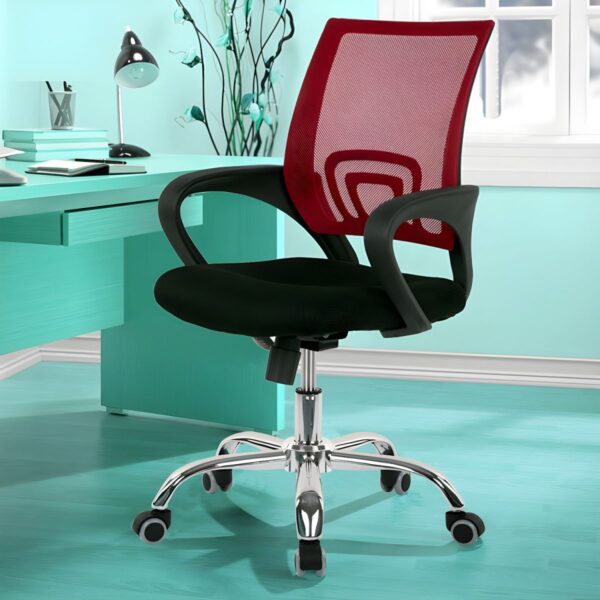 Office Swivel Clerical Chair with ergonomic design, adjustable height, and smooth-rolling casters for comfort and mobility.