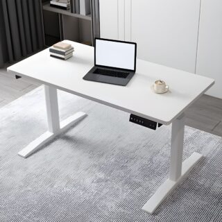 Office Standing Desk 1.2 Meters with electric height-adjustable mechanism, sleek design, and spacious surface for an ergonomic and productive work environment.