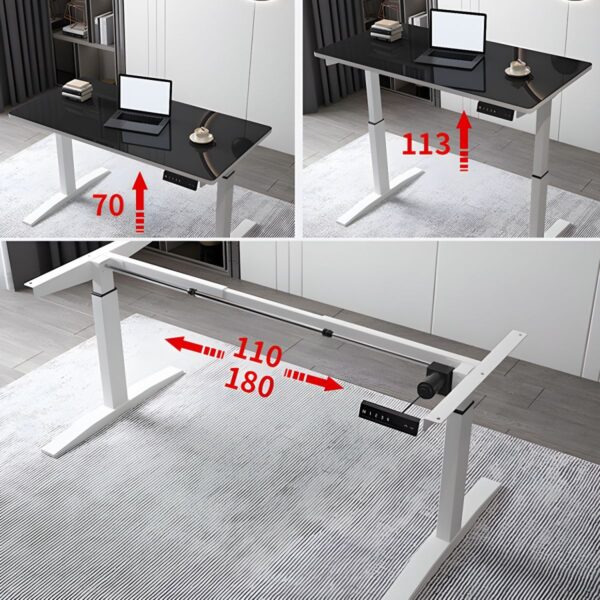 Office Standing Desk 1.2 Meters with electric height-adjustable mechanism, sleek design, and spacious surface for an ergonomic and productive work environment.