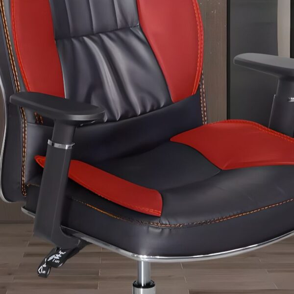 Office Leather Generic Chair with ergonomic design, adjustable height, smooth-rolling casters, and leather upholstery for comfort and style.