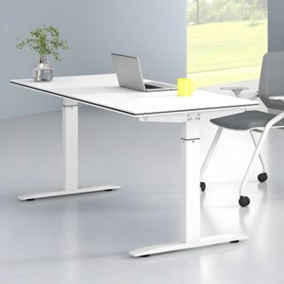 120cm Office Electric Standing Desk with adjustable height and modern design, perfect for promoting comfort and productivity in the workspace.