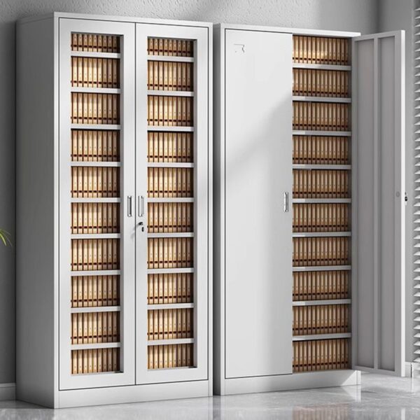 2-Door Glass Front Office Cabinet - Image 2