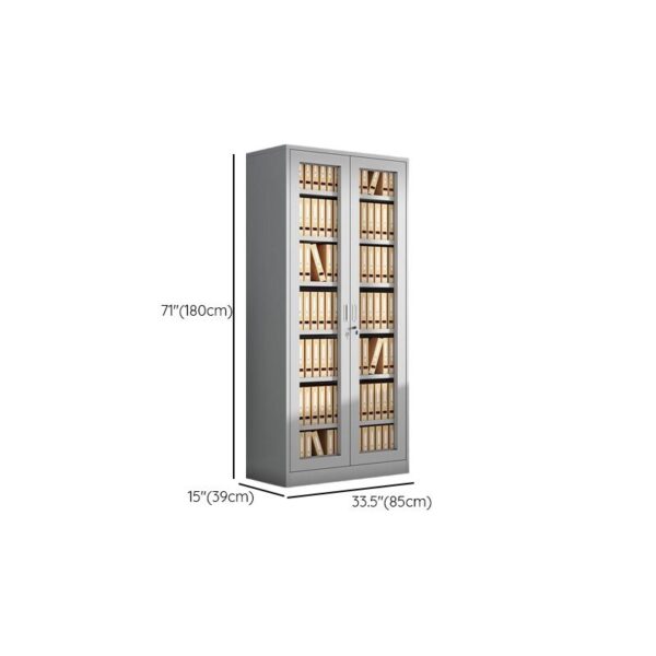 2-Door Glass Front Office Cabinet - Image 6