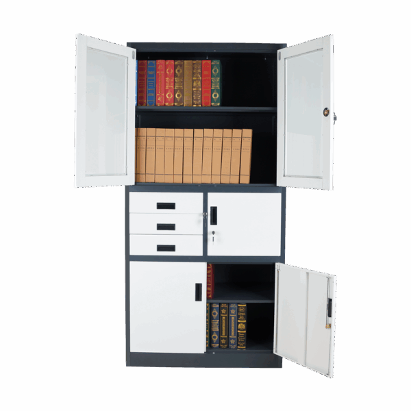 2-Door Office Cabinet with Safe - Image 3