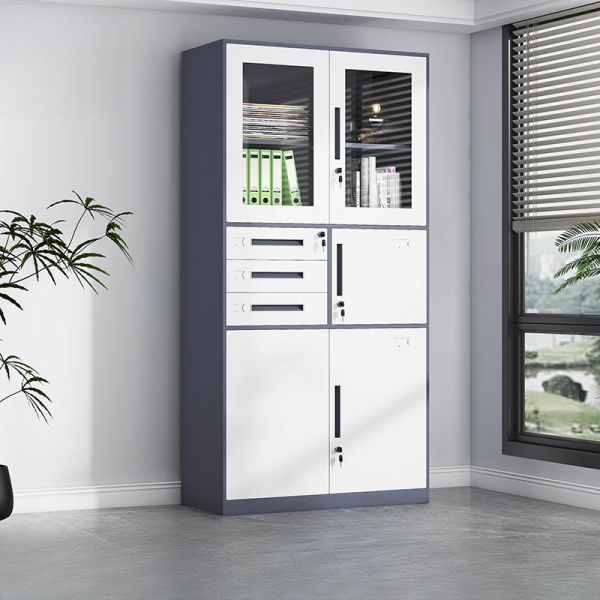 2-Door Office Cabinet with Safe - Image 9