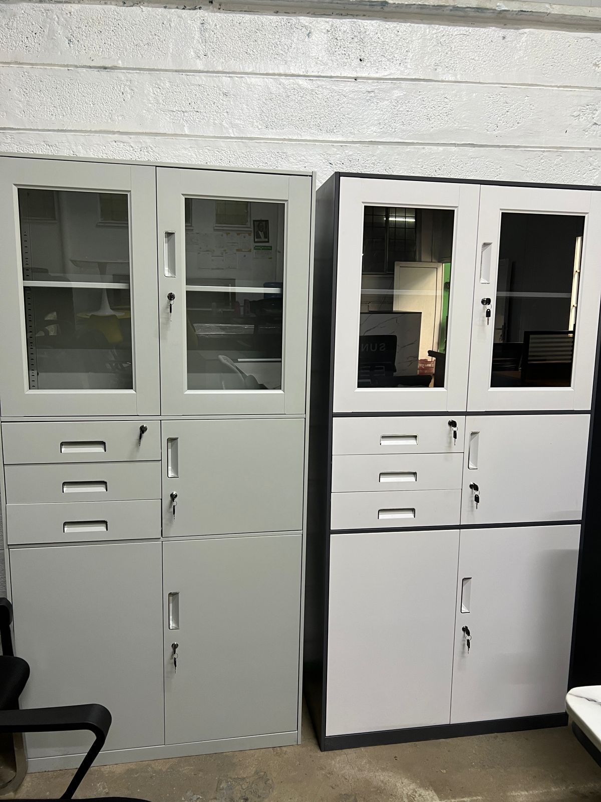 2-Door Office Cabinet with Safe - Image 8