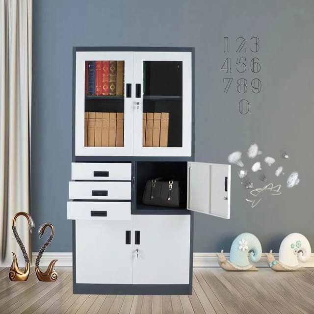 2-Door Office Cabinet with Safe - Image 6
