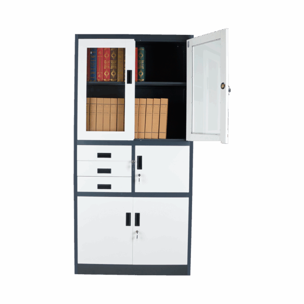 2-Door Office Cabinet with Safe - Image 4