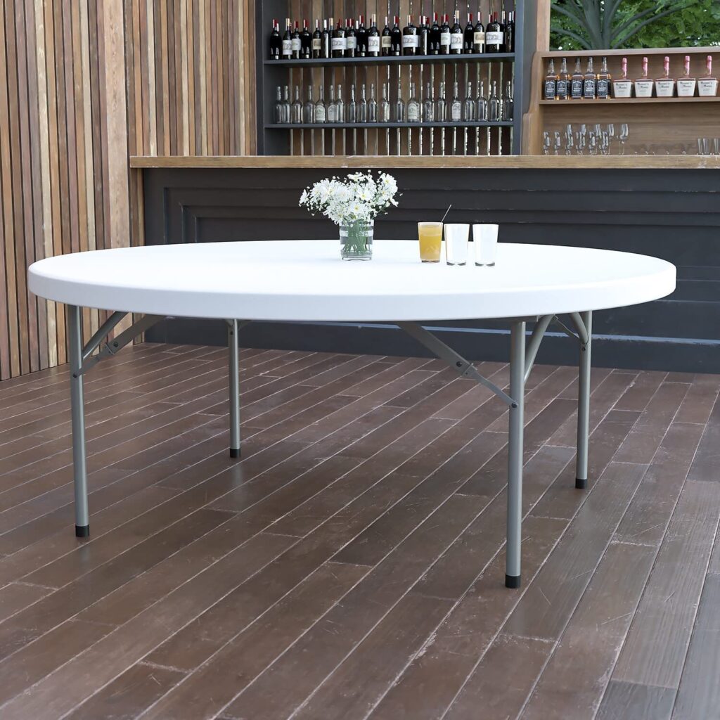 Pvc Table Topper Round Foldable Round Plastic Top Table - Gucca Furniture -Furniture Shop in Kenya