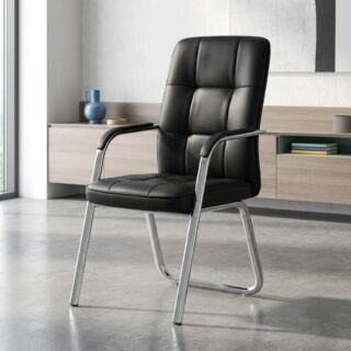 🪑 Office Leather Boardroom Chair Add sophistication, comfort, and professionalism to your meeting space with the Office Leather Boardroom Chair—a premium seating solution designed for executive boardrooms, conference rooms, and high-level offices. Upholstered in high-quality leather, this chair delivers a refined and authoritative look while ensuring exceptional comfort during long meetings and discussions. Its ergonomic structure supports proper posture, helping reduce fatigue and keep participants focused and productive throughout every session. ✨ Crafted with both style and durability in mind, this boardroom chair features a मजबूत frame, plush cushioning, and a sleek design that complements modern office interiors. Whether you're hosting clients or leading strategic meetings, it enhances the overall ambiance while offering reliable, long-lasting performance. Premium leather upholstery and high-density foam provide a luxurious seating experience, while sturdy construction ensures stability and everyday usability. ✨ Key Features & Benefits Premium Leather Upholstery 🐄: High-quality leather finish delivers a luxurious feel and a professional executive appearance. Ergonomic Boardroom Design 🧍‍♂️: Contoured backrest supports posture, reducing fatigue during long meetings and conferences. Plush Cushioning 🪶: High-density foam padding ensures lasting comfort for extended sitting sessions. Strong & Durable Frame 💪: Built with a sturdy metal or reinforced base for long-term reliability and stability. Executive Aesthetic 🎨: Sleek, modern design enhances the look of boardrooms, offices, and conference spaces. Fixed or Padded Armrests 💺: Provides added support and comfort while maintaining a clean, professional profile. Optional Swivel & Mobility 🔄: Some models include smooth swivel and caster wheels for flexibility and ease of movement. Easy Maintenance 🧽: Leather surface is simple to clean and resistant to wear, keeping the chair looking new for longer. 🏢 Designed for Executive Meetings This chair is ideal for boardrooms where comfort and presentation matter. Its ergonomic support helps participants stay comfortable during long discussions, while its executive look reinforces professionalism and authority. Perfect for corporate offices, meeting rooms, and executive suites, it creates an environment that encourages productivity and confidence. 🌟 Why Choose This Chair? The Office Leather Boardroom Chair combines luxury, durability, and ergonomic comfort—making it an essential addition to any professional workspace. It not only enhances your office aesthetics but also ensures every meeting is conducted in comfort and style.