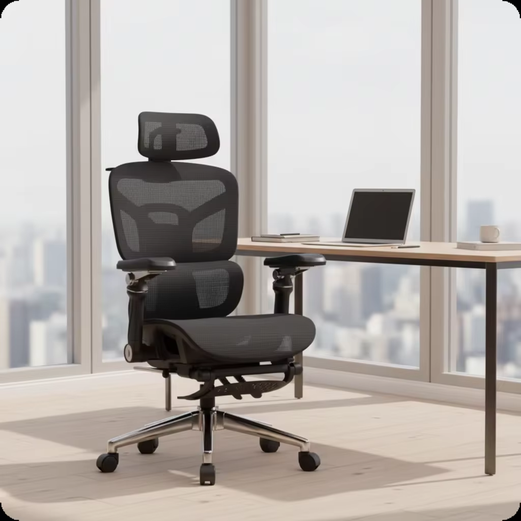 Executive Ergonomic Mesh Office Chair - Image 8
